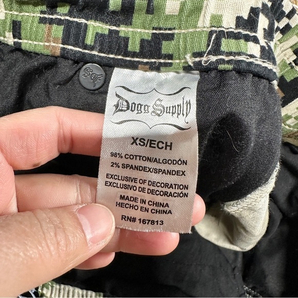Dogg Supply by Snoop Dogg Men’s Pull On Elastic Waist Cargo Pants Army Camo XS - Picture 10 of 15